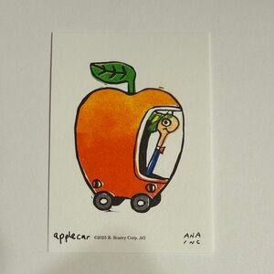 Ana Inciardi Mini Print, Richard Scarry Apple Car
